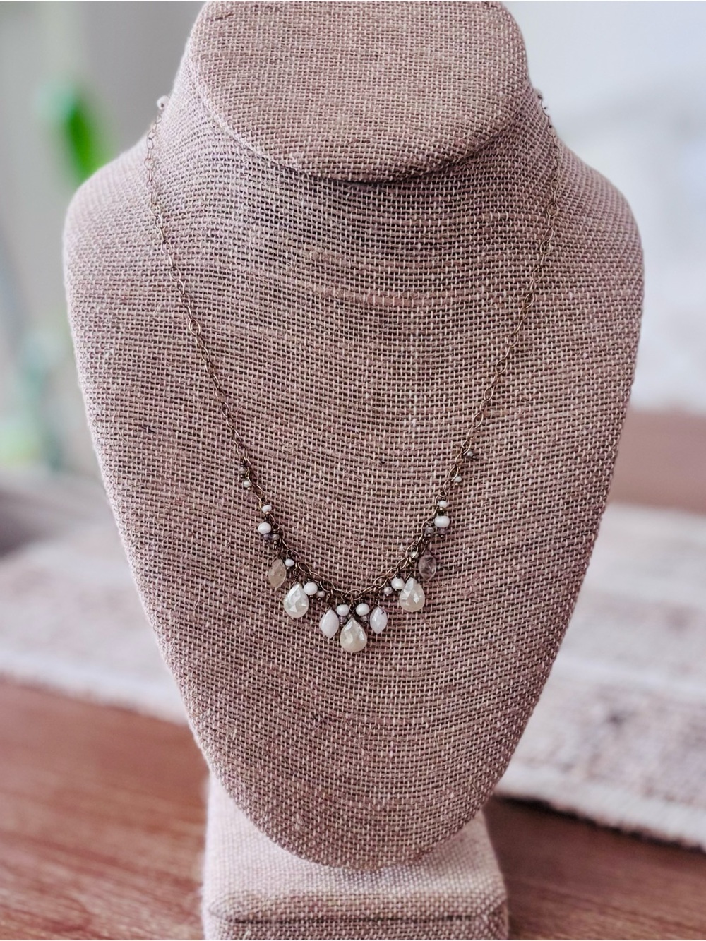 Chan Luu Gold 18” cascading Salt Water Pearl Necklace